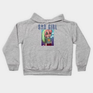 Sad Girl Kids Hoodie